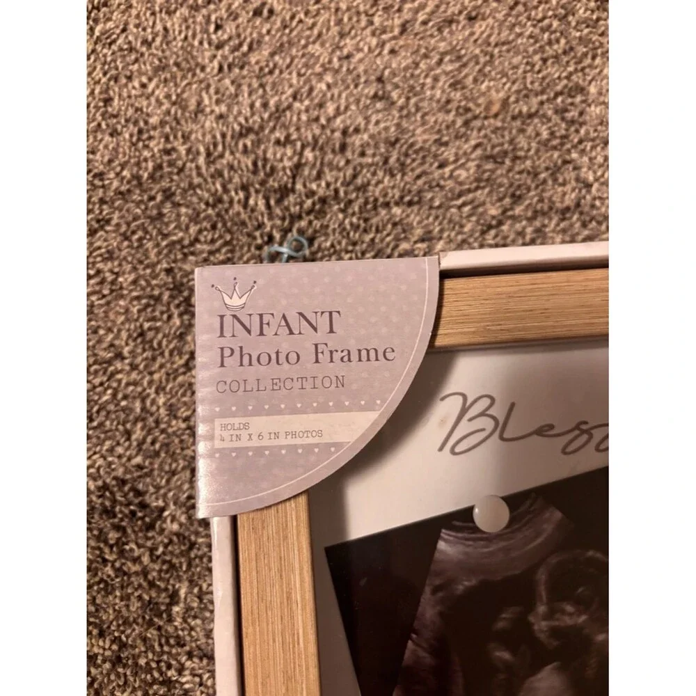 Bless This Child Baby Photo Frame in White
